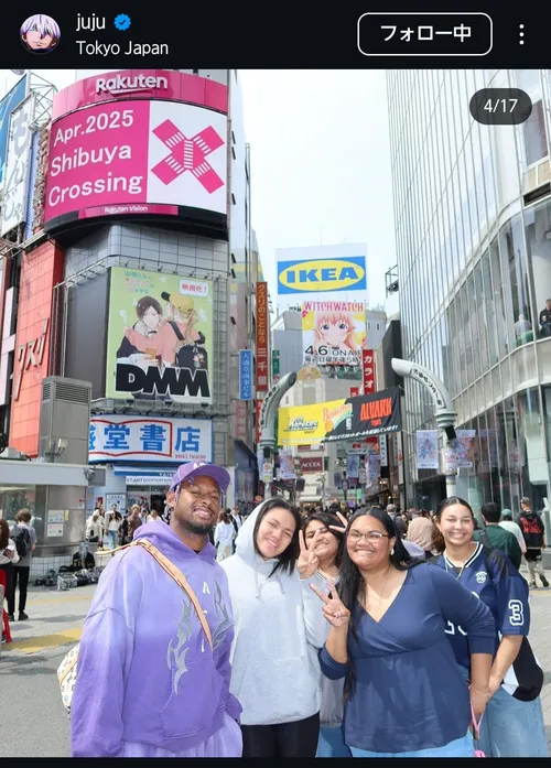 ジュジュ・スミスシュスター at 渋谷スクランブル交差点