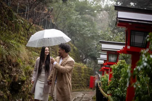 トロイ・へアストン at 京都鞍馬寺