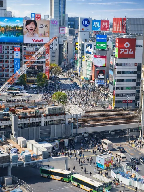 クエンティン・レイク at 渋谷スクランブル交差点