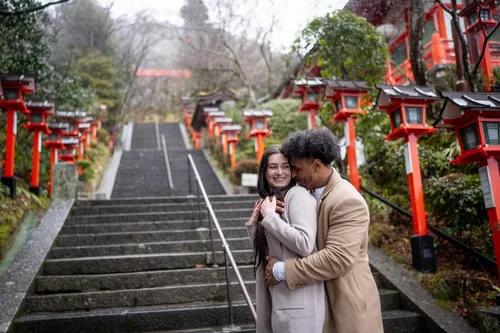 トロイ・へアストン at 京都鞍馬寺