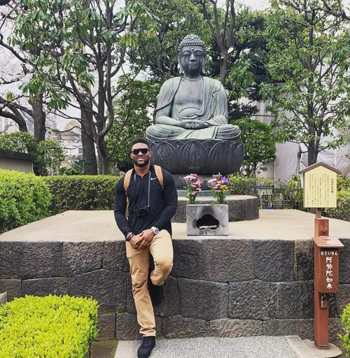 ダニエル・ハンター at 浅草寺 阿弥陀如来坐像