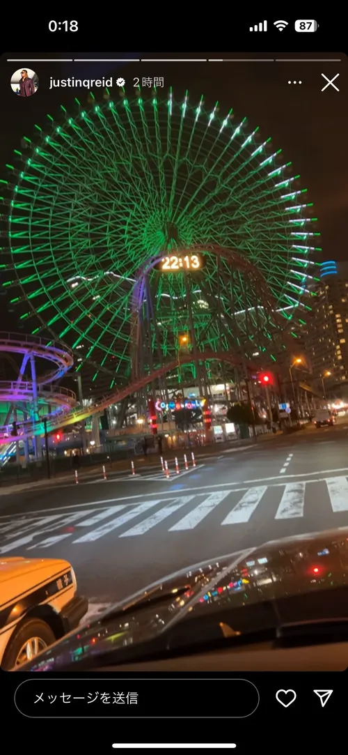 ジャスティン・リード at 横浜コスモクロック21