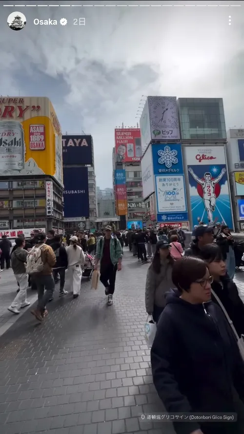 マリク・ターナー at 大阪 道頓堀 戎橋