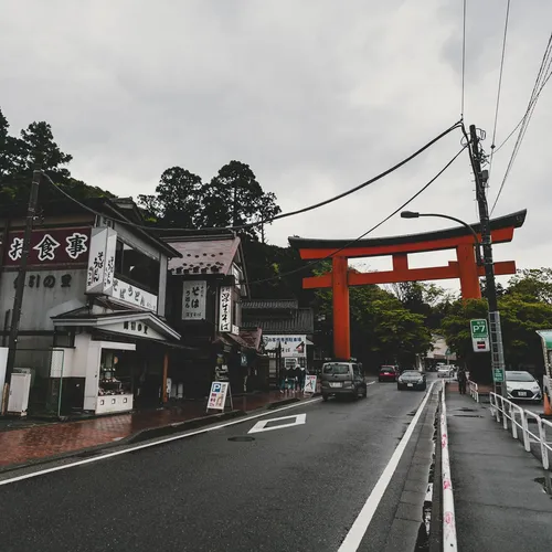 ブランドン・スパイクス at 箱根神社 大鳥居