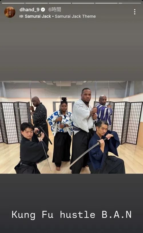 デショーン・ハンド at SAMURAI EXPERIENCE in Tokyo "SAMURAI've"