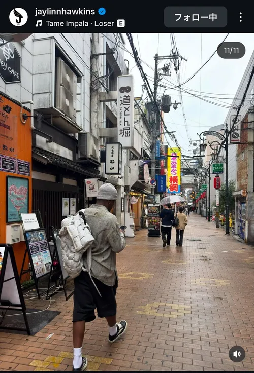 ジェイリン・ホーキンス at 大阪難波 なんさん通り